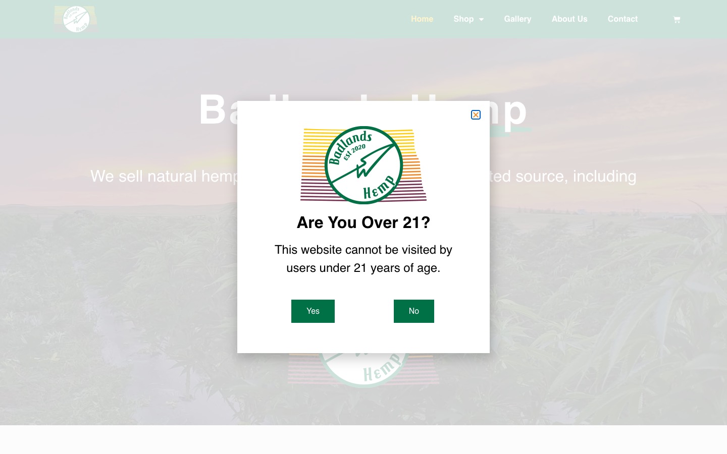 The current homepage